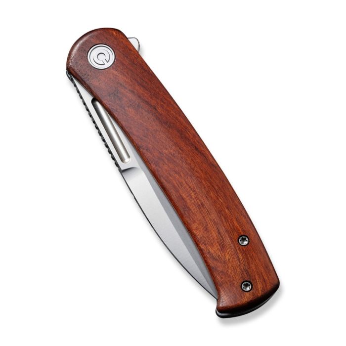 Ніж складаний туристичний Civivi Cetos, (8.8 см) 14C28N / Micarta & Stainless чорний