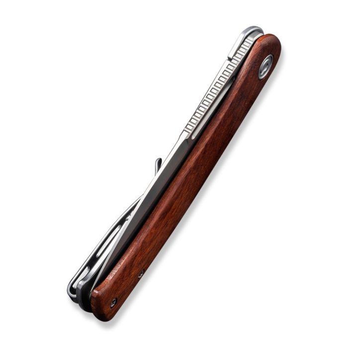 Ніж складаний туристичний Civivi Cetos, (8.8 см) 14C28N / Micarta & Stainless чорний