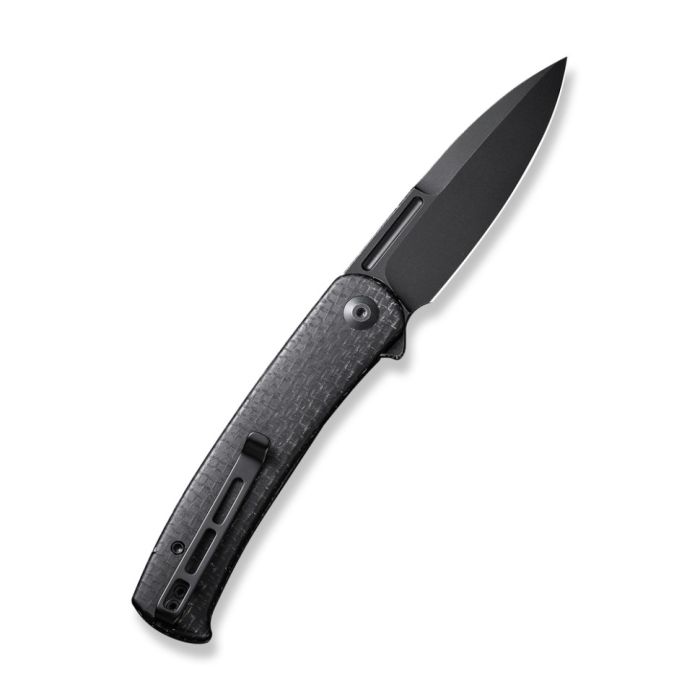 Ніж складаний туристичний Civivi Caetus Flipper, (8.8 см) Damascus / Carbon Fiber
