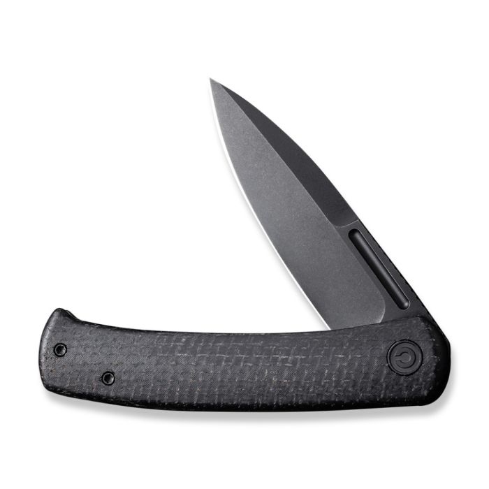 Ніж складаний туристичний Civivi Caetus Flipper, (8.8 см) Damascus / Carbon Fiber