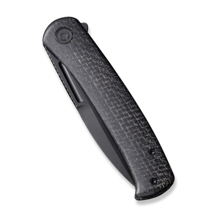 Ніж складаний туристичний Civivi Caetus Flipper, (8.8 см) Damascus / Carbon Fiber