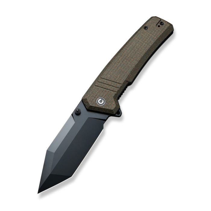Ніж складаний тактичний Civivi Bhaltair, (10.1 см) 14C28N / Micarta зелений 
