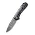 Ніж складаний кишеньковий Civivi Elementum, (7.5 см) Damascus / Carbon Fiber