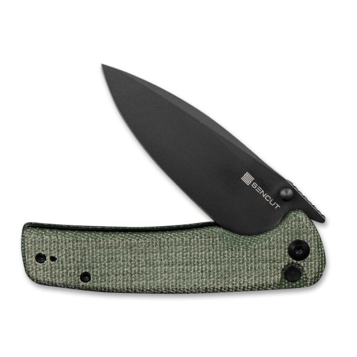 Ніж складаний туристичний Sencut Sachse, (8.8 см)  9Cr18MoV / Micarta зелений