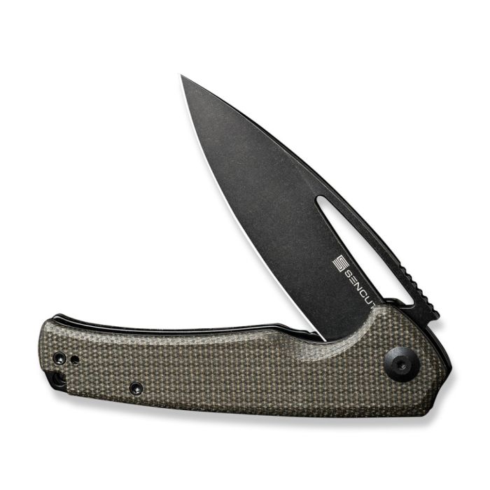 Ніж складаний туристичний Sencut Mims, (8.8 см) 9Cr18MoV / Micarta темно-зелений