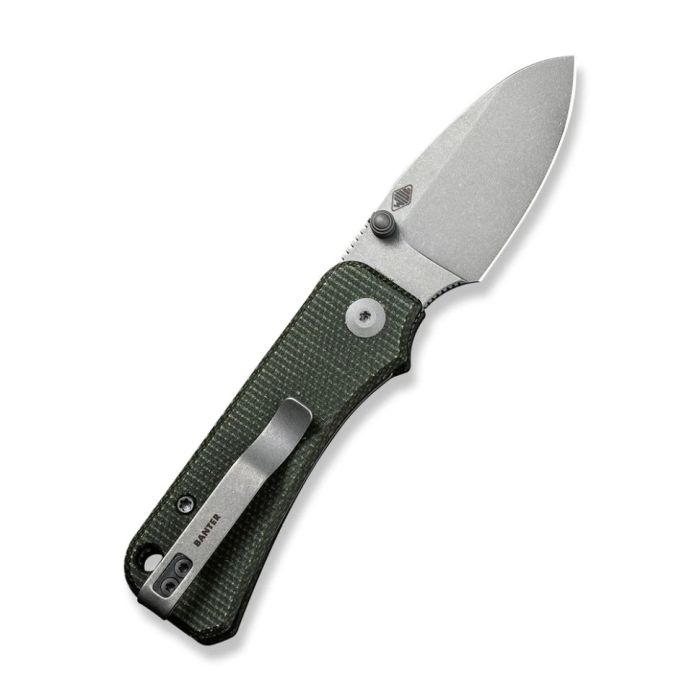 Ніж складаний кишеньковий Civivi Baby Banter, (5.9 см) Nitro-V / Micarta зелений