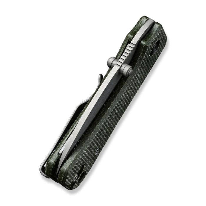 Ніж складаний кишеньковий Civivi Baby Banter, (5.9 см) Nitro-V / Micarta зелений