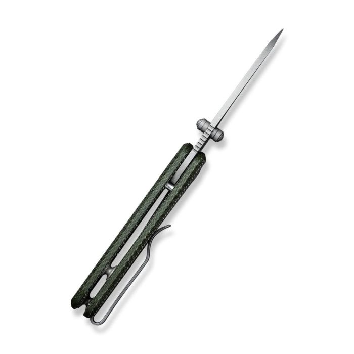 Ніж складаний кишеньковий Civivi Baby Banter, (5.9 см) Nitro-V / Micarta зелений