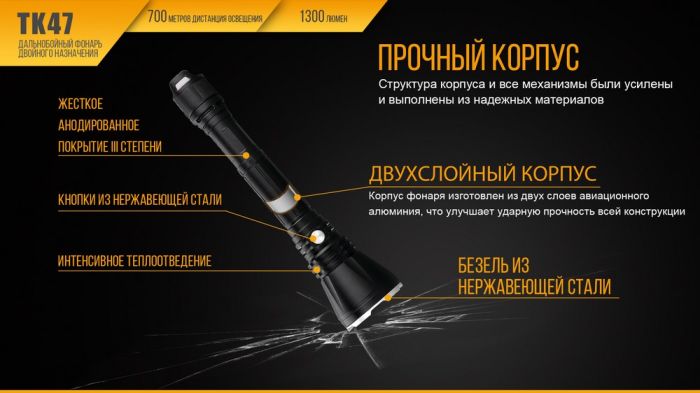 Ліхтар ручний Fenix TK47