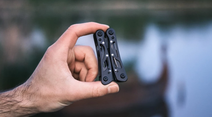 Мультитул Ganzo G104S, (16.5 см) 11 функцій, чорний + чохол