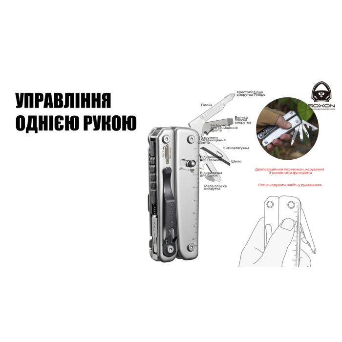 Мультитул Roxon Flash S803E (20 в 1)