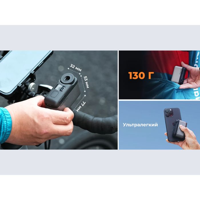 Велосипедний міні насос електричний Flextail Tiny Bike Pump Pro, 120 PSI