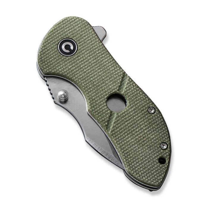 Ніж складаний кишеньковий Civivi Gordo, (6.4 см) D2 / Micarta оливковий