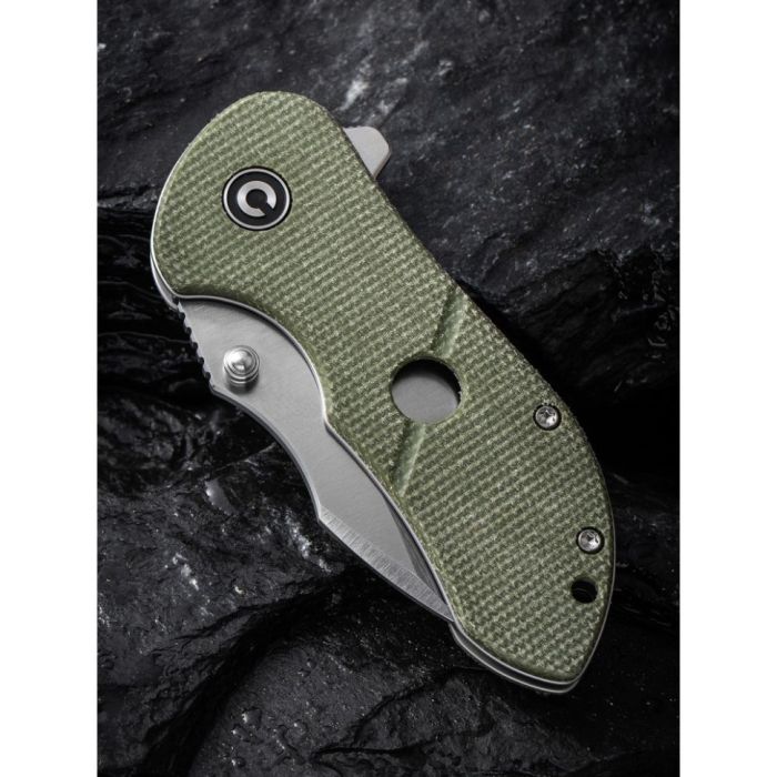 Ніж складаний кишеньковий Civivi Gordo, (6.4 см) D2 / Micarta оливковий