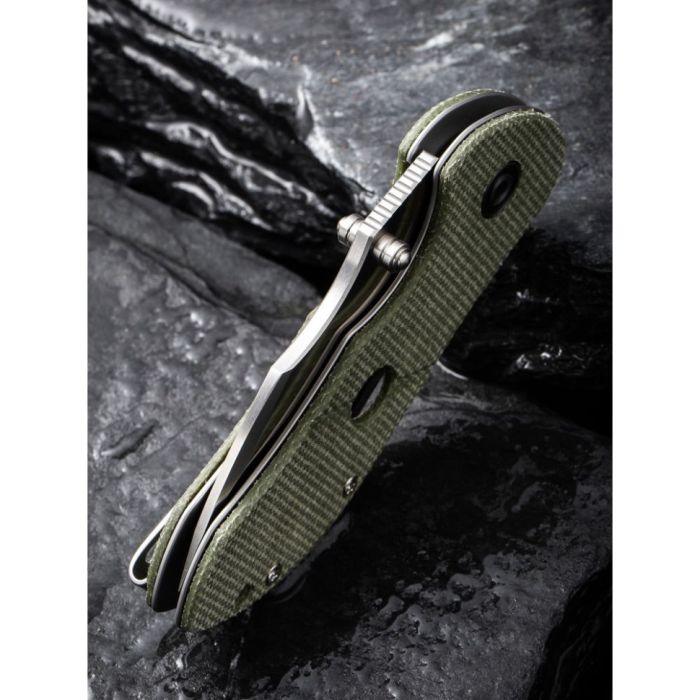 Ніж складаний кишеньковий Civivi Gordo, (6.4 см) D2 / Micarta оливковий