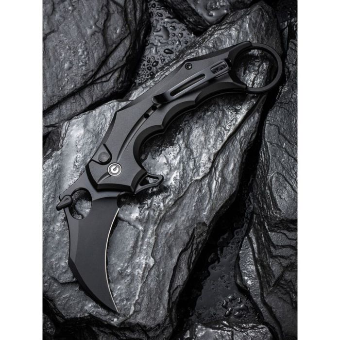 Ніж складаний кишеньковий Civivi Incisor II, (5.1 см) Nitro-V / Aluminum чорний