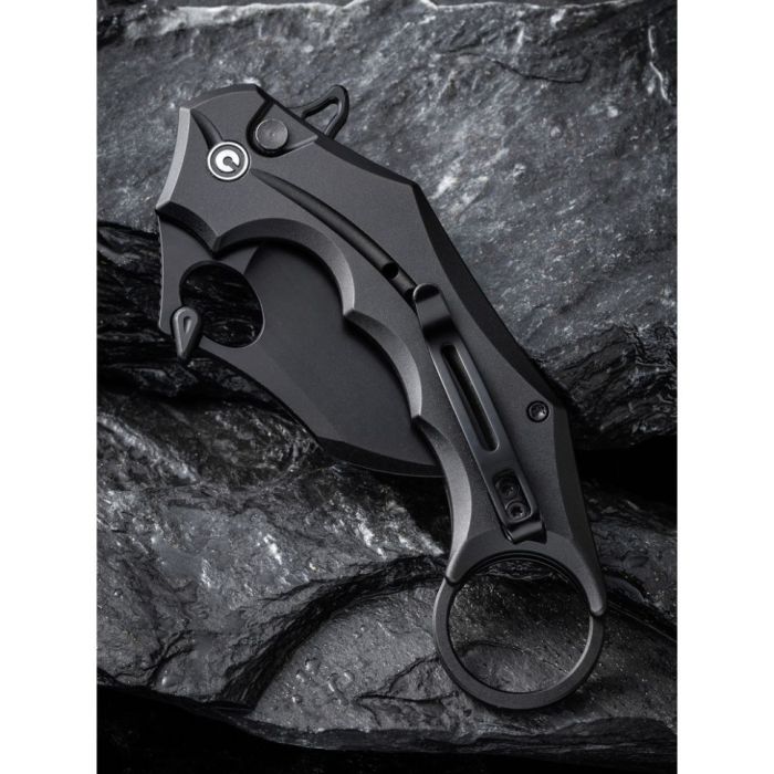 Ніж складаний кишеньковий Civivi Incisor II, (5.1 см) Nitro-V / Aluminum чорний