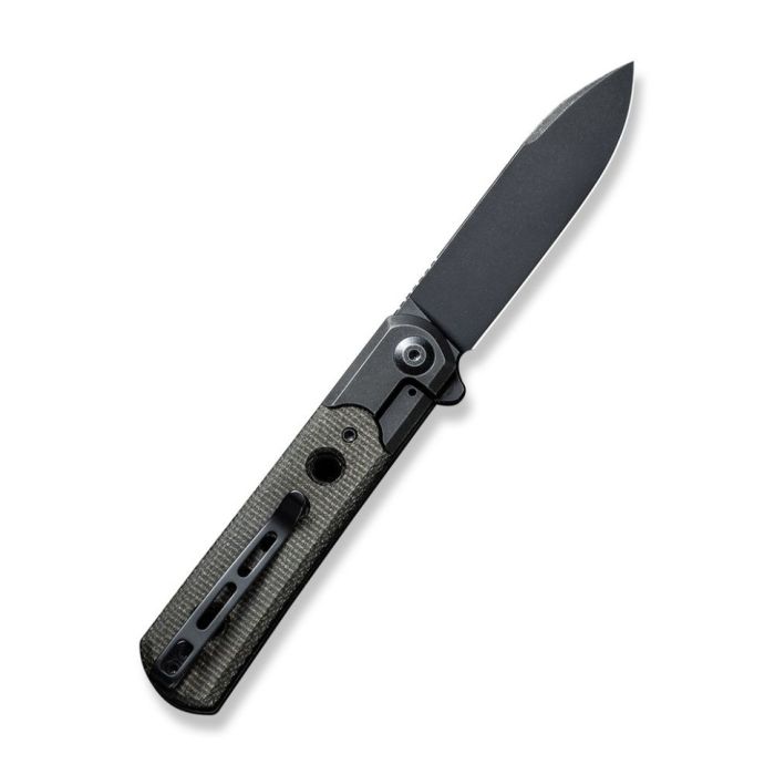 Ніж складаний туристичний Civivi Banneret, (8.8 см) Nitro-V / Stainless & Micarta чорний 