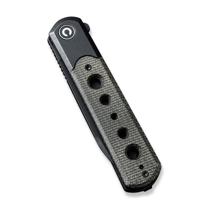 Ніж складаний туристичний Civivi Banneret, (8.8 см) Nitro-V / Stainless & Micarta чорний 