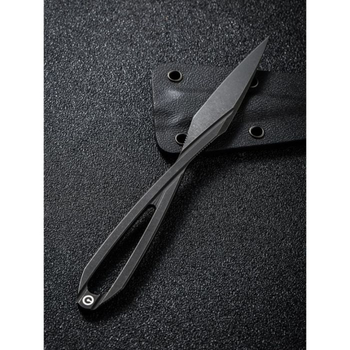 Ніж фіксований тактичний Civivi D-Art, D2 (12.5 см) чорний