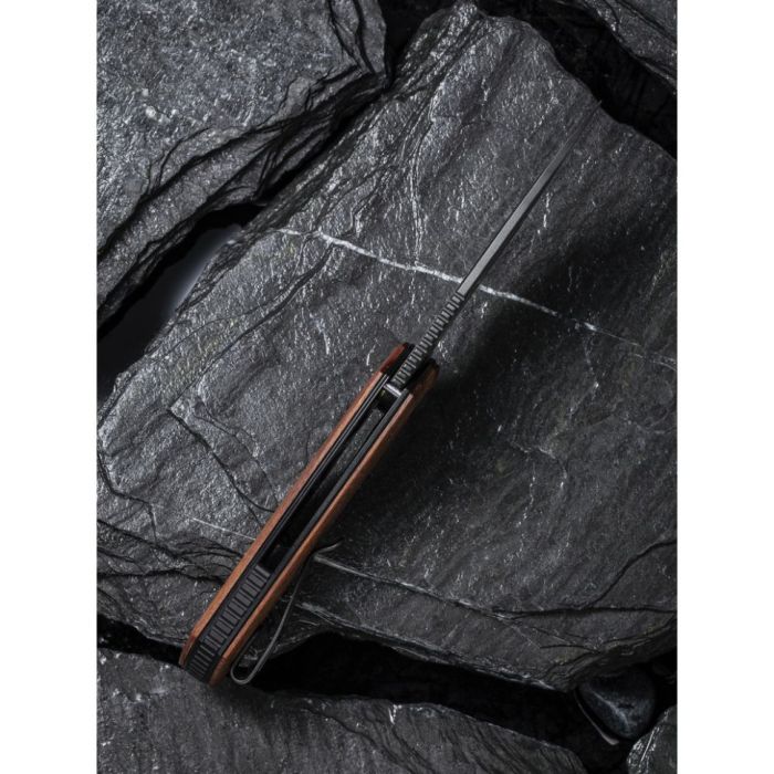 Ніж складаний кишеньковий Civivi Odium, (6.7 см) Damascus / Guibourtia Wood
