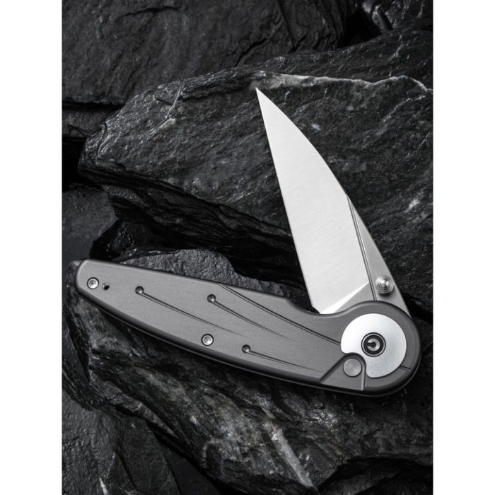 Ніж складаний туристичний Civivi Starflare, (8.4 см) Nitro-V / Aluminum сірий