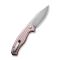 Ніж складаний туристичний Civivi Stormhowl, (8.4 см) Nitro-V / Aluminum рожевий