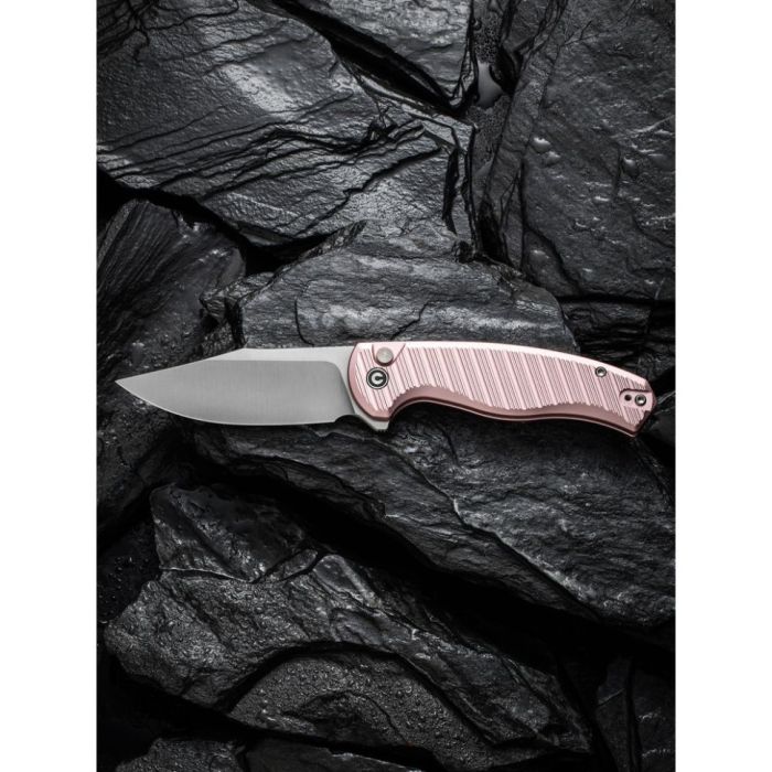 Ніж складаний туристичний Civivi Stormhowl, (8.4 см) Nitro-V / Aluminum рожевий