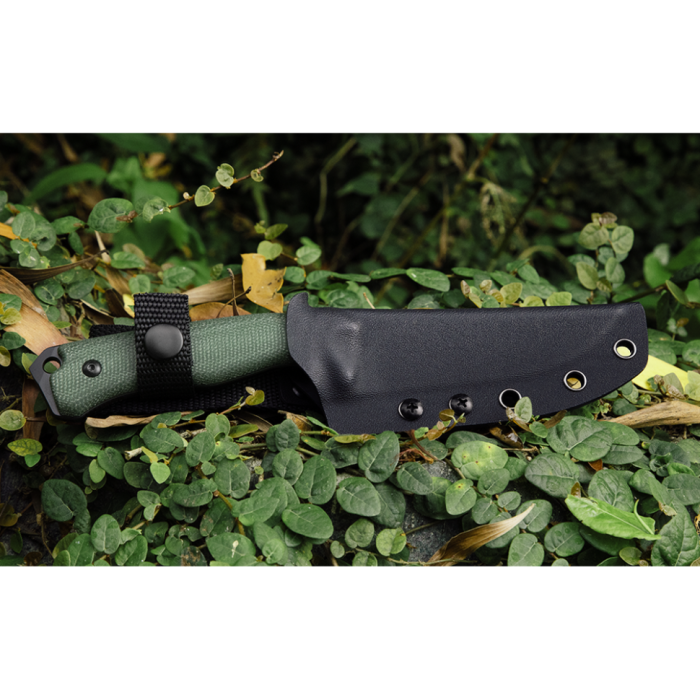 Ніж фіксований мисливський  Ruike F186-MG, (11.8 см) D2 / Micarta зелений
