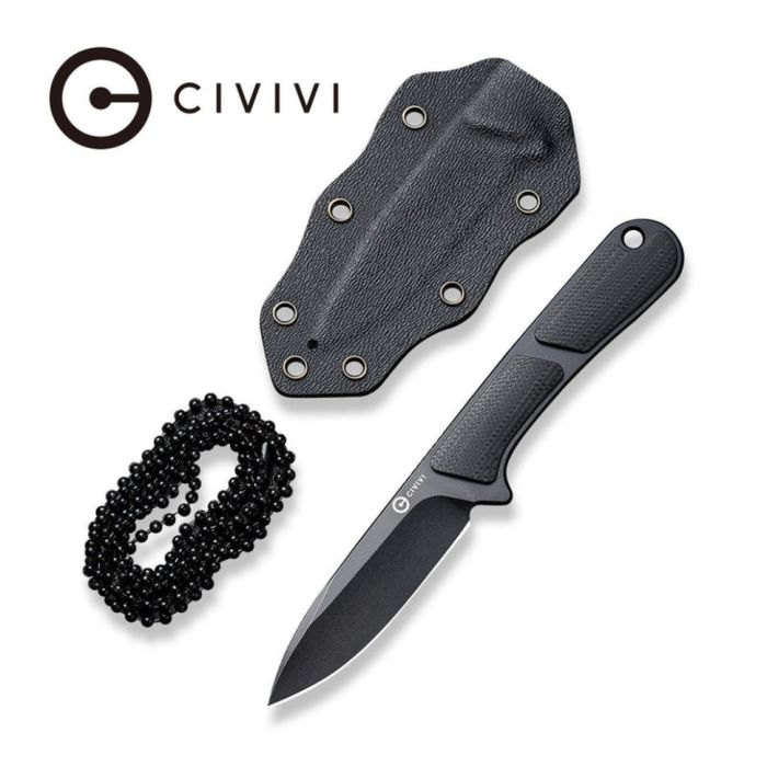 Ніж фіксований тактичний Civivi Mini Elementum, (5.7 см) Nitro-V / G10 чорний
