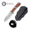 Ніж фіксований тактичний Civivi Mini Elementum, (5.7 см) Nitro-V / Guibourtia Wood