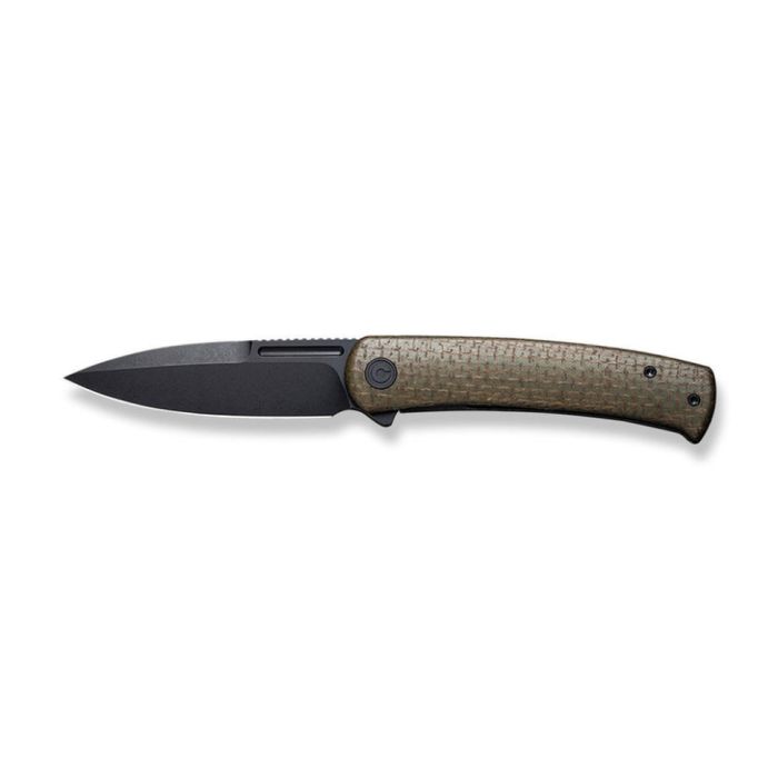 Ніж складаний туристичний Civivi Cetos, (8.8 см) 14C28N / Micarta & Stainless коричневий