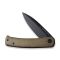 Ніж складаний туристичний Civivi Cetos, (8.8 см) 14C28N / Micarta & Stainless коричневий