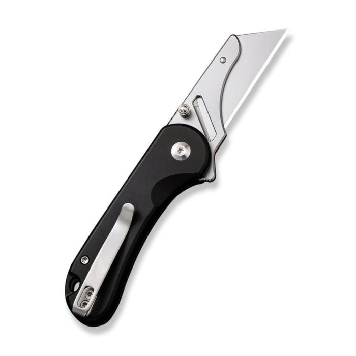 Ніж трапеція складаний кишеньковий Civivi Elementum Utility, (5.8 см) 6Cr13 / Aluminum чорний