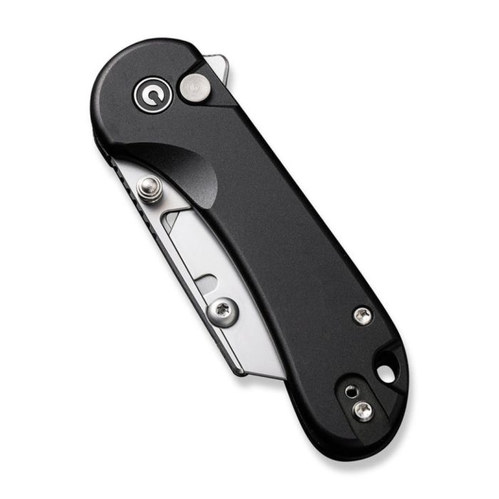 Ніж трапеція складаний кишеньковий Civivi Elementum Utility, (5.8 см) 6Cr13 / Aluminum чорний