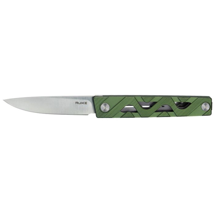 Ніж складаний туристичний Ruike P878-AG, (8.7 см) 14C28N / 6063Aluminum зелений