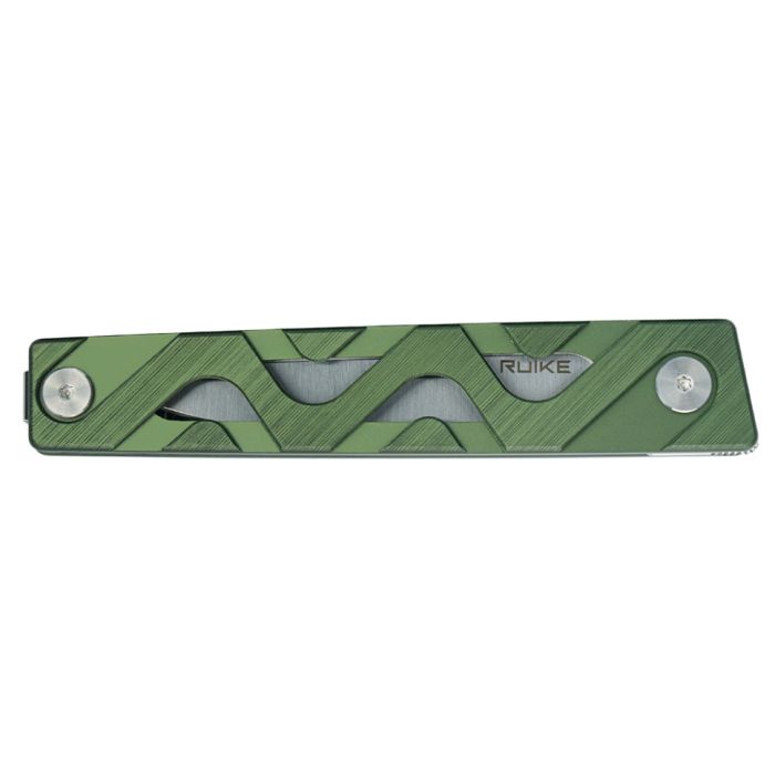 Ніж складаний туристичний Ruike P878-AG, (8.7 см) 14C28N / 6063Aluminum зелений
