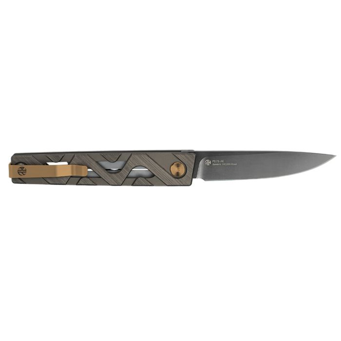 Ніж складаний туристичний Ruike P878-AK, (8.7 см) 14C28N / 6063Aluminum сірий