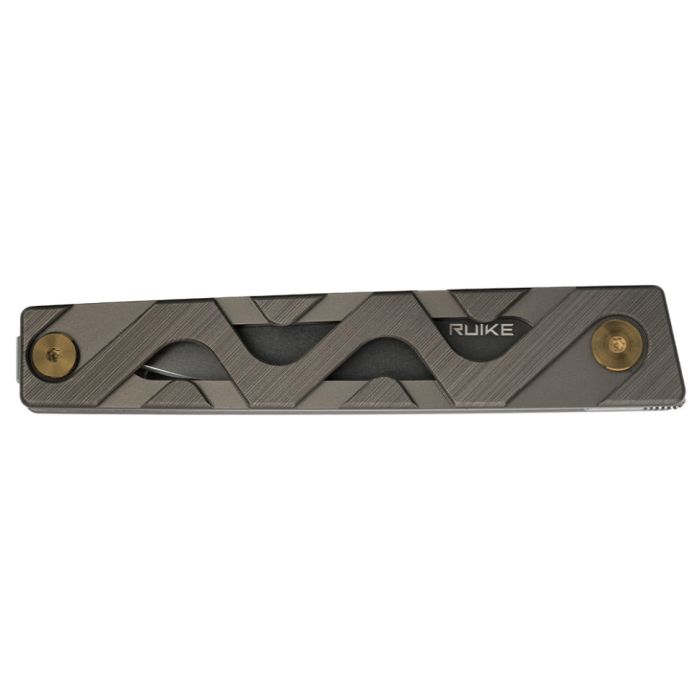 Ніж складаний туристичний Ruike P878-AK, (8.7 см) 14C28N / 6063Aluminum сірий