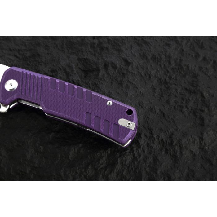 Ніж складаний туристичний Ganzo G769 (9 см) D2 / G10 фіолетовий