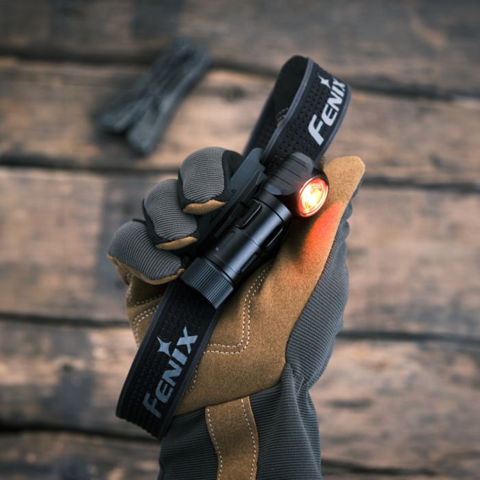 Ліхтар налобний тактичний з червоним світлом Fenix Scout (HM23 V2.0) | Лімітована серія