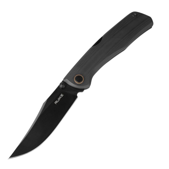 Ніж складаний туристичний Ruike P882-B, (8.5 см) 12С27 /  G10 чорний