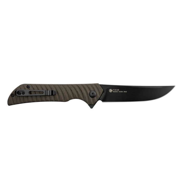 Ніж складаний туристичний Ruike P122-MB, (9.2 см) 14C28N / мікарта коричневий