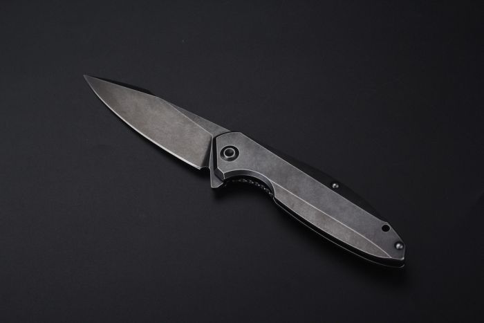Ніж складаний туристичний Ruike P128-SB, (9.3 см) 14C28N / 3cr14n чорний