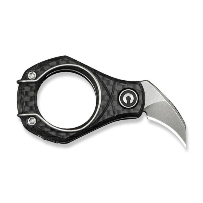 Ніж складаний кишеньковий Civivi Pyrus, (1.6 см) 14C28N / Carbon Fiber темно-сірий