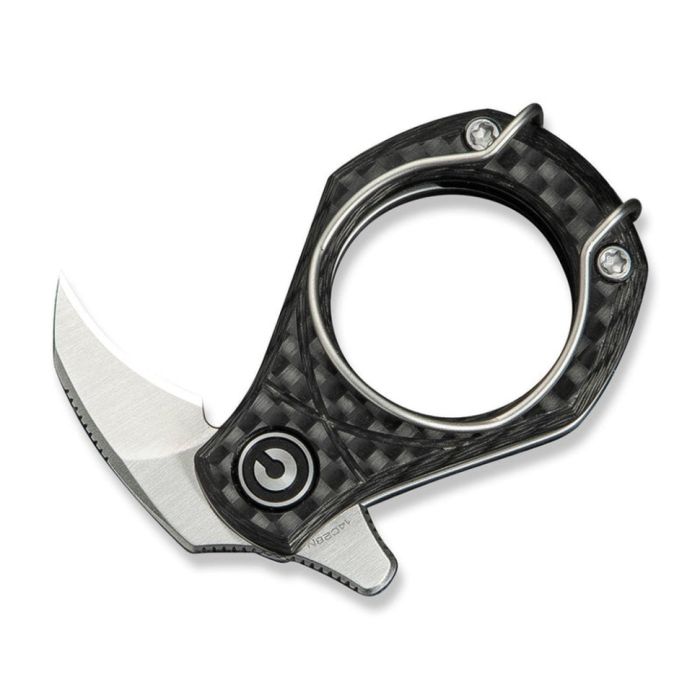 Ніж складаний кишеньковий Civivi Pyrus, (1.6 см) 14C28N / Carbon Fiber темно-сірий