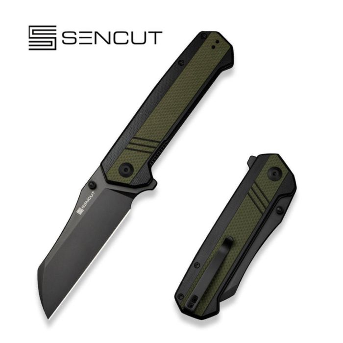 Ніж складаний туристичний Sencut Draxor, (9.4 см) 9Cr18MoV / G10 темно-зелений