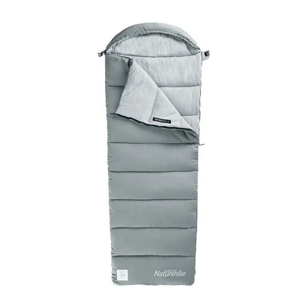 Спальник з капюшоном Naturehike M180 NH20MSD02, правий, сірий