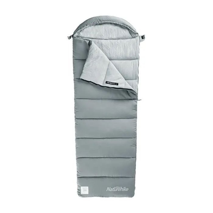 Спальник з капюшоном Naturehike M180 NH20MSD02, правий, сірий