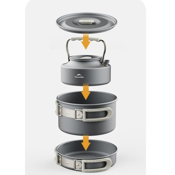 Чайник Naturehike CNK2450CF010 0.8 л, алюміній